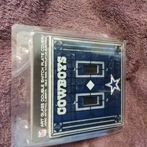 Dallas Cowboy double switch plate cover and night